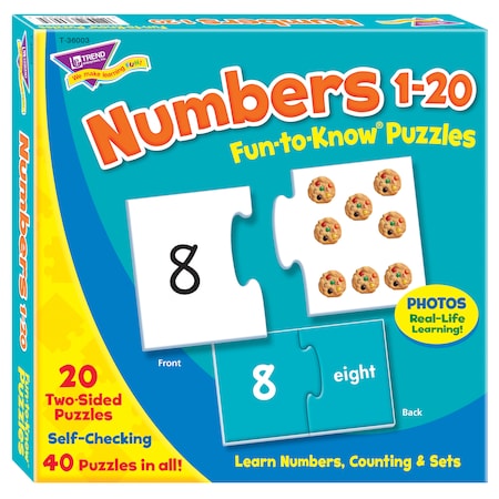 Trend Enterprises Numbers 1-20 Fun-to-Know Puzzles T36003